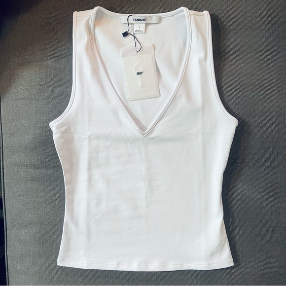 Tank Air Tops - Tankair Peek Tank in Milk